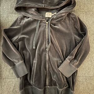 Juicy Couture Gray Hooded Sweater